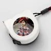 Sublimation Blank Stainless Steel Tape Measures Measuring Tool Party Favor Heat Transfer Portable Mini Construction Metal DIY Measure 0330