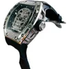 Uxury Watch Date Date Business Leisure Mens Richa Milles Автоматические механические часы выпускают череп с бриллиантом по всему The Sky Star Personaly Fashion