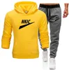 2022 Höst Vinter Tracksuiter Märke Män Kvinnor Hooded Sweatshirt Svok Bomull Par Jogging Sweatshirts Oversized Streetwear