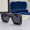 Nuova moda cornice quadrata diamante personalità sexy uomini e donne occhiali da sole GG0780S vacanza viaggio foto protezione UV di alta qualità con scatola originale