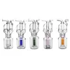 Farbiger Mini -Schädelöl -Brenner Glas Wasserrohr Schädel Raucherhilfeshilfe mit Schlauch und Schüssel