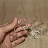 fumer 10 14 18 mm Quartz Nails 4 mm d'épaisseur Homme Femme 100% Quartz Banger Domeless Glass Bong Nail Retail