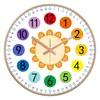 Orologi da parete per bambini orologio muto mute montato a parete numeri arabi facili da leggere per la sala per bambini