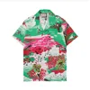 Designer de luxo de verão Mens camisa de boliche viscose com ilha estampa de ilha havaí camisas casuais florais homens magro de manga curta de manga curta variedade de camisa