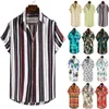 Casual shirts voor heren mode zomerontwerper mannen korte mouw tops Hawaiiaans strand losse shirts