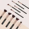 NXY Makeup Brushes Pro 10 Pcs Black Brush Set Premium Soft Hair Beauty Cosmetic Foundation Powder Blending Tool 0406