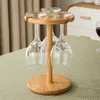 GoalOne Wine Glass Rackフリースティングステムウェアストレージ天然竹の木製ESテーブルトップホルダー220509