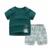 Enfants t-shirt pantalon designer enfants 2 pièces Vêtements bébé fille fille enfants enfants sport tops shorts