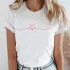 Kobiety drukują pszczoły kwiat słodkie koszulki modne kreskówki żeńskie ubrania z krótkim rękawem T-shirt damski