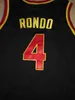 Sjzl98 4 Rajon Rondo Oak Hill High School Maglia da basket Blu Personalizzata Qualsiasi dimensione Maglie cucite ritorno al passato