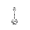 Crystal Round Ball Navel Piercing Bell Button Ringen Chirurgisch Rvs voor Dames Mode Zomer Beach Party Sieraden