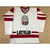 C26 NIK1 Dostosuj 2020 1Team Latvia Latvija Hockey Jersey Haft Szyte Dostosuj dowolny numer i Koszulki Nazwa