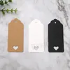 Kraft Paper Hang Tag Heart Shape Wedding Favor Gift Label Flower Shape Blank DIY Greeting Cards Luggage Clothing Hanging Labels BH6388 TYJ