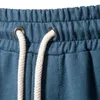 Pantaloncini tascabili AIOPESON da uomo 100 cotone Pantaloni corti sportivi casual Vita elasticizzata Pantaloncini sportivi di qualità Estate 220715