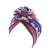 Nouveau Africain Headtie Turban Noeud Headwrap Ethnic Hair Wrap Pré-Attaché Bonnet Bonnet Cap Head Wraps pour Femmes et Filles