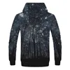 Space Galaxy Hoodies Mężczyźni/kobiety bluza z kapturem 3D marka odzież z kapturem druk Paisley mgławica kurtka L220704