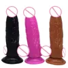 Nxy Dildos Dongs Female Suction Cup False Penis Thick Jj Imitation True Muscle Bully Stallion Male Root Adult Products 220507
