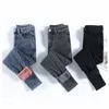 Vinter jeans för kvinnor fleece sammet tjocka varma denim byxor hög midja mamma vintage skinny ankel-längd harem 220330