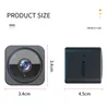 AS02 Ultra Small Two-Way Audio Mini Camera 1080p Video Record Comcorders WiFi Wireless Mobile App Remote Home Surveillance Baby Monitor Nanny Cam