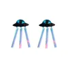Dangle & Chandelier UFO Alien Acrylic Earrings For Women Tassel Cool Punk Fashion Jewelry Charms Laser Colorful Changing Sellection