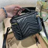 Moda kadın el çantası küçük tote çantaları lüks ünlü Marmont omuz çantası çapraz cüzdan cüzdan 2022Newest bayanlar el kozmetik çanta makyaj organizatör