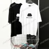 22SS Mannen Ontwerpers T-shirt Polo Letter Chain Korte Mouw Man Crew Neck Streetwear White Black Xinxinbuy XS-L