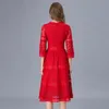 Sukienki swobodne Taoyizhuai marka sukienka 2022 Spring Fashion Szygowanie wysokiej talii czerwona wszechstronna spódnica duża gruba mm francuska czarna sukienkacasua