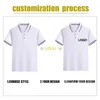 Polo personalizzata di marca di moda da uomo estiva slim fit manica corta tinta unita donna top casual abbigliamento da lavoro fai da te 220722