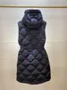 'Liveche' Fashion Down Jacket Long Womens Down Vest Designer Women Vests Högkvalitativa pufferjackor Storlek 0--2