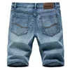 2020 Sommar Nya Mäns Denim Shorts Klassisk Svart Blå Tunn Sektion Fashion Slim Business Casual Jeans Shorts Male Brand G0104