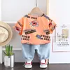 Summer Casual Toddler Baby Boys/Girls Clothing Passar Children Cartoon Printed Top + Shorts 2 PC/Set Fashion Kids Clothes 220509