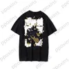Off T-shirts pour hommes Offs Summer Fashion White and Girls Dancing Oil Painting Short Sleeve Unisex T-shirt Printed Letter the Back PrintG2MA