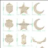 Autre décor à la maison jardin musulman Islam Eid pendentif en bois décoration livraison directe 2021 Uzbgi