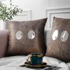 Kussen/decoratief kussen huisdecoratieve hoes voor bankworp 18x18 bank bank veerdecoraties 2 packs