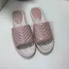 Basketball Shoes Women Designer Leather Espadrille Sandal Luxury Slipper Flat Platform the Double Metal Beach Weave 4 Color Size 4-10