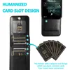 حافظات فتحات بطاقات جلدية للحماية من السقوط لهاتف iPhone 14 Pro Max 13 12 11 XR XS X 8 7 Plus حقيبة بطاقات جيب حامل غطاء هاتف Funda