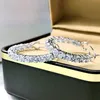 Hoop Huggie 100% 925 Sterling Zilver 4mm Hoge Carbon Diamanten Oorbellen Voor Vrouwen Sprankelende Bruiloft Fijne Sieraden Gift GroothandelHoop Da