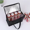3 Size Capacity Reusable Insulated Food Delivery Cooler Bag BBQ Meal Grocery Tote Tin Foil Picnic Bags For Hot And Cold Outdoor Camping Lunch Bento Pouch