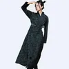 Modern stage wear black and white stand collar Robe women elegant vestido cheongsam dress Asian Hanfu cosplay performance costume