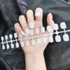 Faux ongles 24pcs mat presse courte sur les formes supérieures pour les pointes d'ongles de cercueil fausse manucure réutilisable Prud22