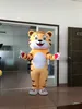 Cartoon Maskottchen Kostüm Tier Puppe Anzug Aufblasbare Tiger Gehen Puppe Fursuit Halloween Weihnachten Bühne Leistung Kleidung