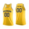 Nadir Michigan Wolverines Formalar Zavier Simpson Jersey Riko Ozuna-Harrison Teske Wagner Wilson Mens College Basketbol Giyer Özel Dikişli