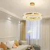 Kryształowe żyrandole LED lampa wisiorek do salonu jadalnia sypialnia dom złota moda nowoczesna dekoracja wiszące żyrandol oprawa oświetlenia