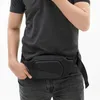 Sacs de taille à coque rigide pour hommes, sac banane noir, sac à bandoulière de styliste, mode coréenne, ceinture, sac banane