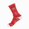 Calzini da uomo Christmas Cute Candy Cane Elk Tree Unisex Cartoon 2022 Fashion Trend Men Gift SocksMen's