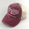 2024 Amerika Präsidentschaftswahl Trump Hüte Partyzubehör Take America Back Cap Baseball Caps Einstellbare Geschwindigkeit Rebound Baumwolle Sporthut