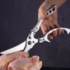 Kitchen Knives Knife Chicken Bone Scissors Duck Fish Cutter Shears Stainless Steel Scissors Scale Clean Cook Scissors with box gifts
