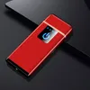 Ultra-Thin USB Lighter Charging Touch Screen Sensor Lighter Windproof Flameless Lightweight Cigarette Cigar Lighter