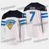 Vipceothr 25 Toni Rajala 2019 IIHF Campeonato Mundial Oliwer Kaski Harri Pesonen Veli-Matti Savinainen Petteri Lindbohm Sakari Manninen Jerseys