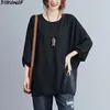 DIMANAF Plus Size T-Shirt Donna Top Cotton Basic Style Ladies Top Casual Style Vintage Oversize New 2021Elegant Tees 5XL 210311